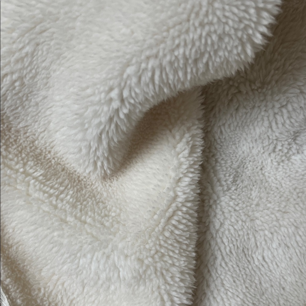 Cozy Cream Fleece Hoodie Jacket - Picture 4 of 4